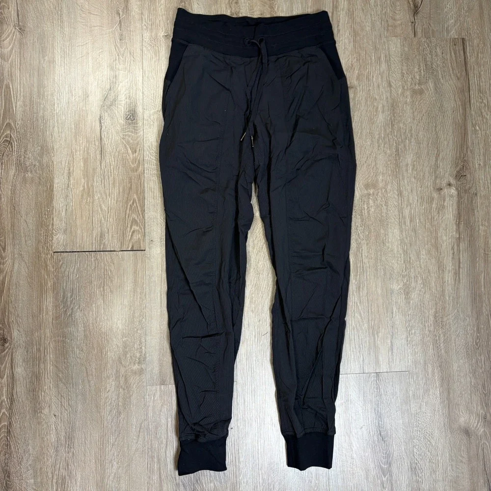 Lululemon Dance Studio Jogger Pants W5BPJS Black Size 4 Drawstring